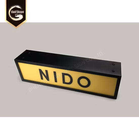 Aluminum Frame Silk Screen Rectangle Light Box Sign