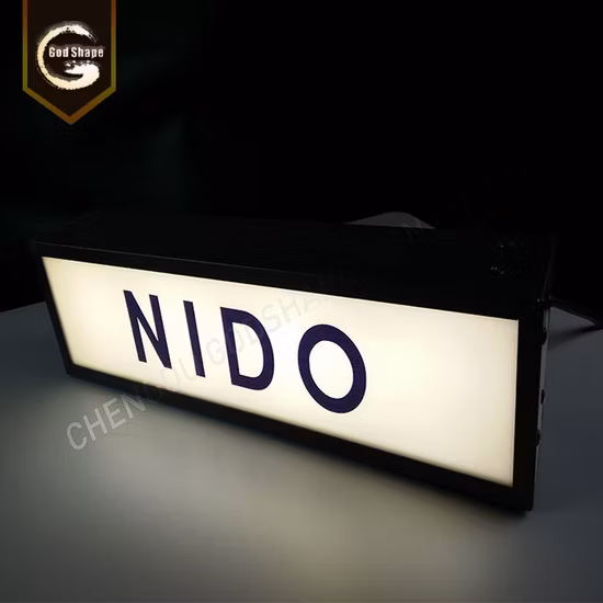 Aluminum Frame Silk Screen Rectangle Light Box Sign