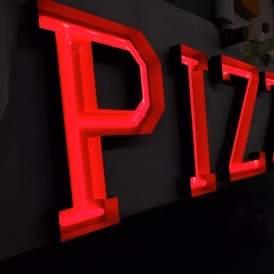Neon Windows Display Moderne lettere a LED Illuminate 12V Insegne Lettera di canale