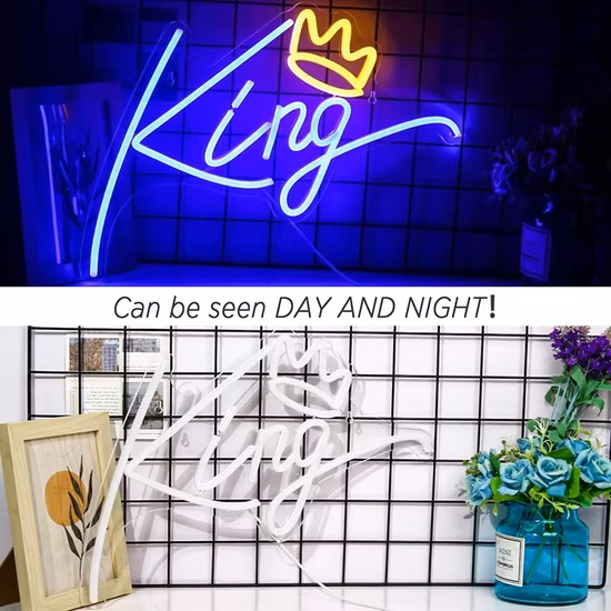 Insegna al neon flessibile RGB LED acrilico per decorazione di display 3D per feste di nozze per interni interni personalizzati all'ingrosso